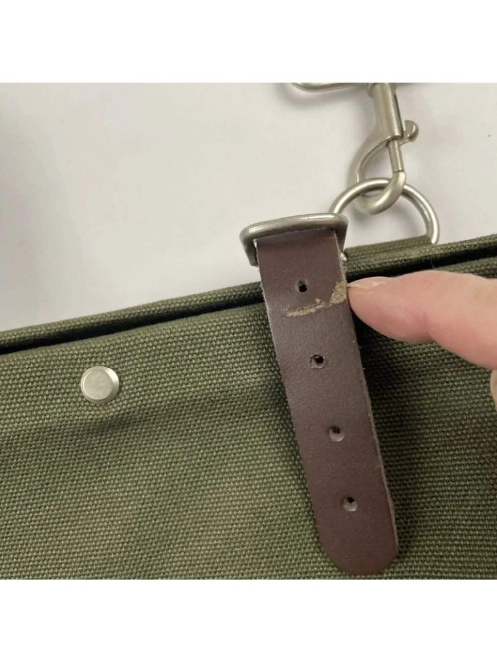 Line Of Trade No. 0312 Canvas Weekender Bag Gray Shoulder Duffle Carry On Bag